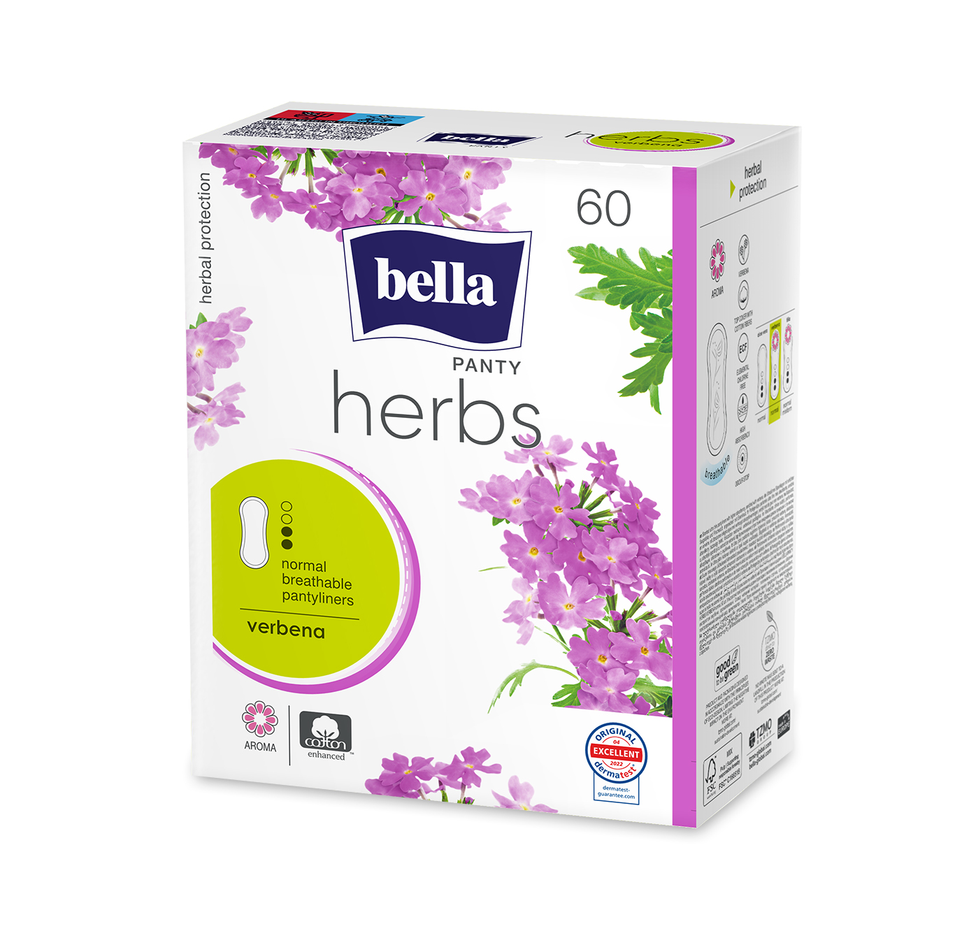 Bella Herbs Panty Verbina absorbante zilnice 60 buc - 1