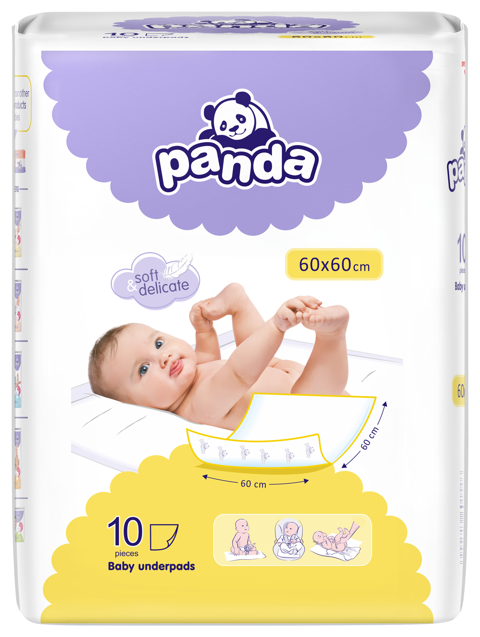 Panda -aleze igienice absorbante 60x60 10 buc