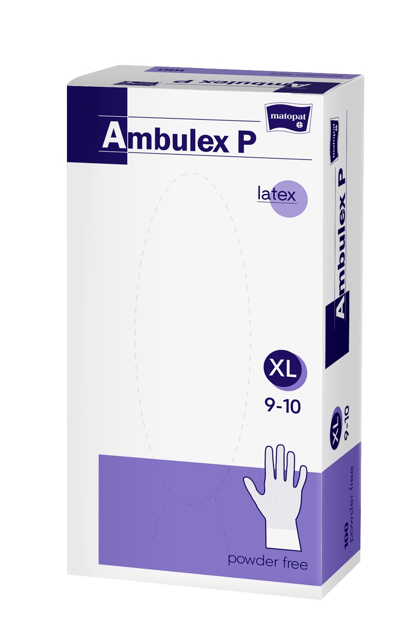 Ambulex P mănuşi din latex nepudrate nesterile XL 100 buc