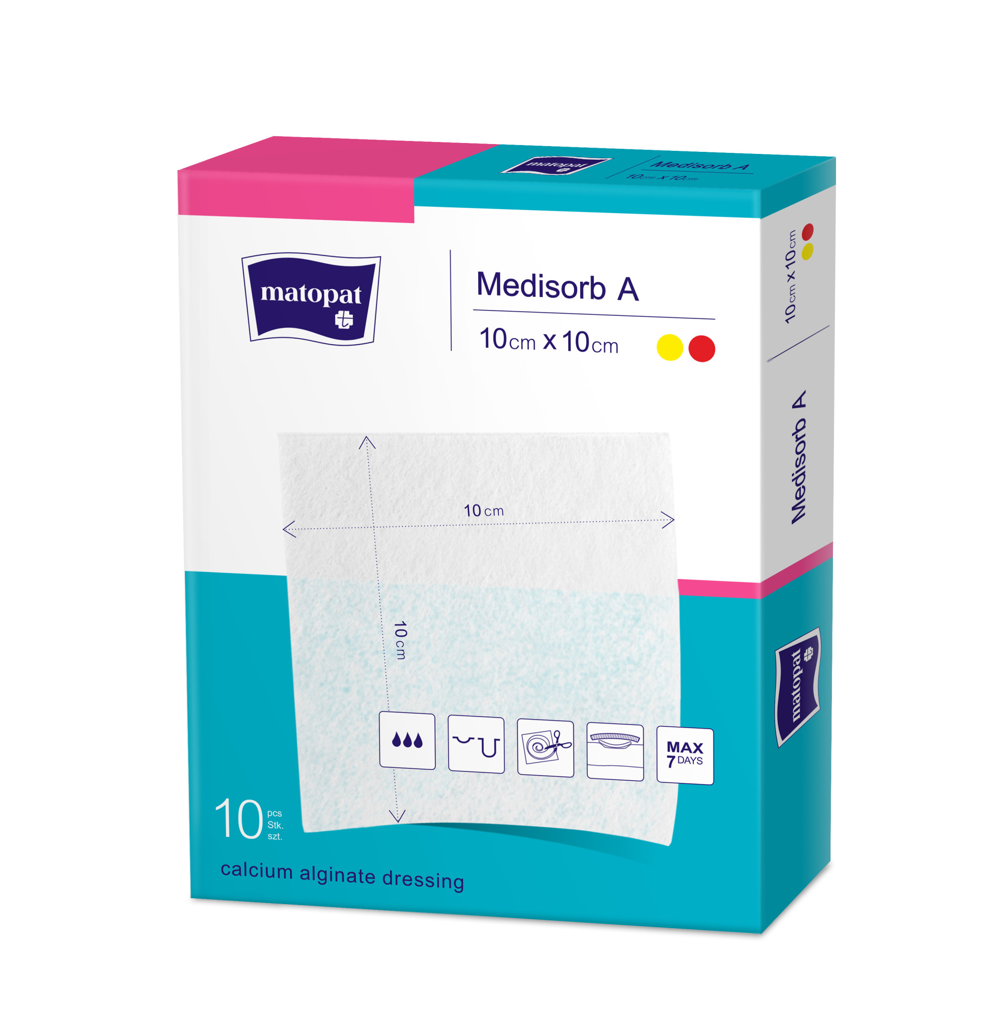 Medisorb A pansamente sterile cu alginat de calciu 10x10 cm 10 buc