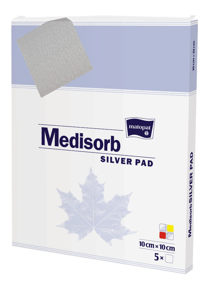 Medisorb Silver PAD pansament cu argint 10x20 cm 5 buc - 1
