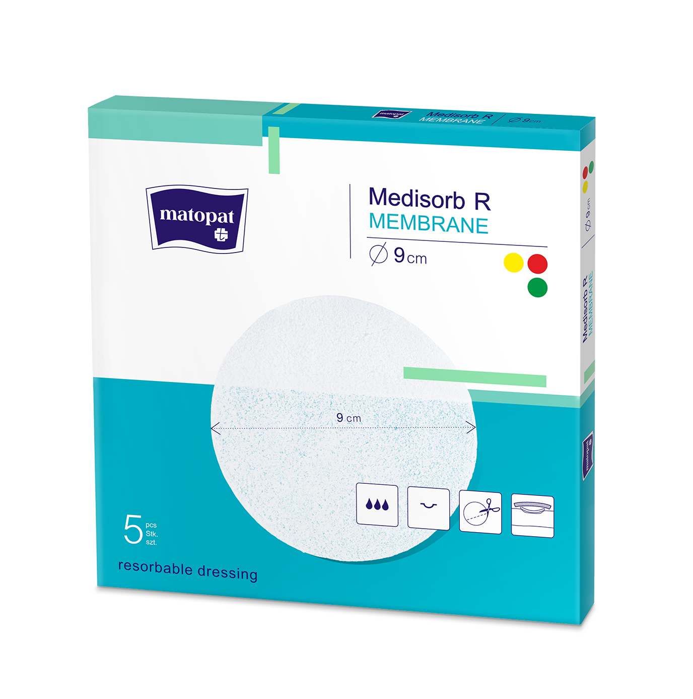 MEDISORB R pansament resorbabil diam 9 cm 5 buc - 1