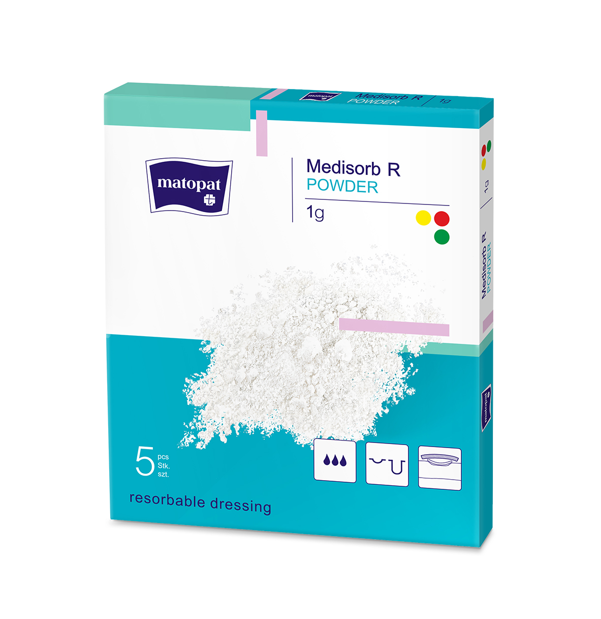 MEDISORB R pudră resorbabilă 1g 5 buc - 1