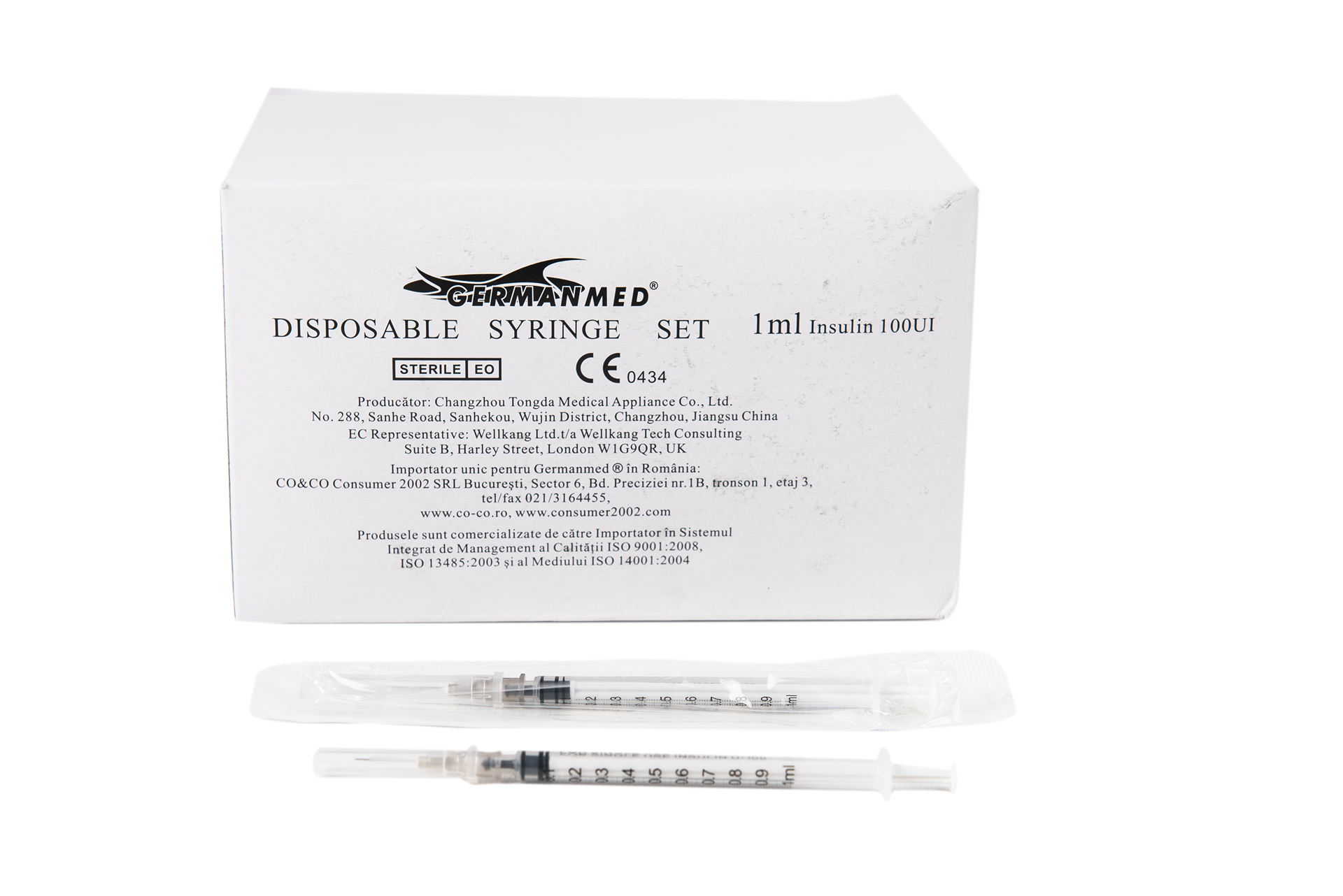 Seringa din 3 parti cu ac – 1 ml