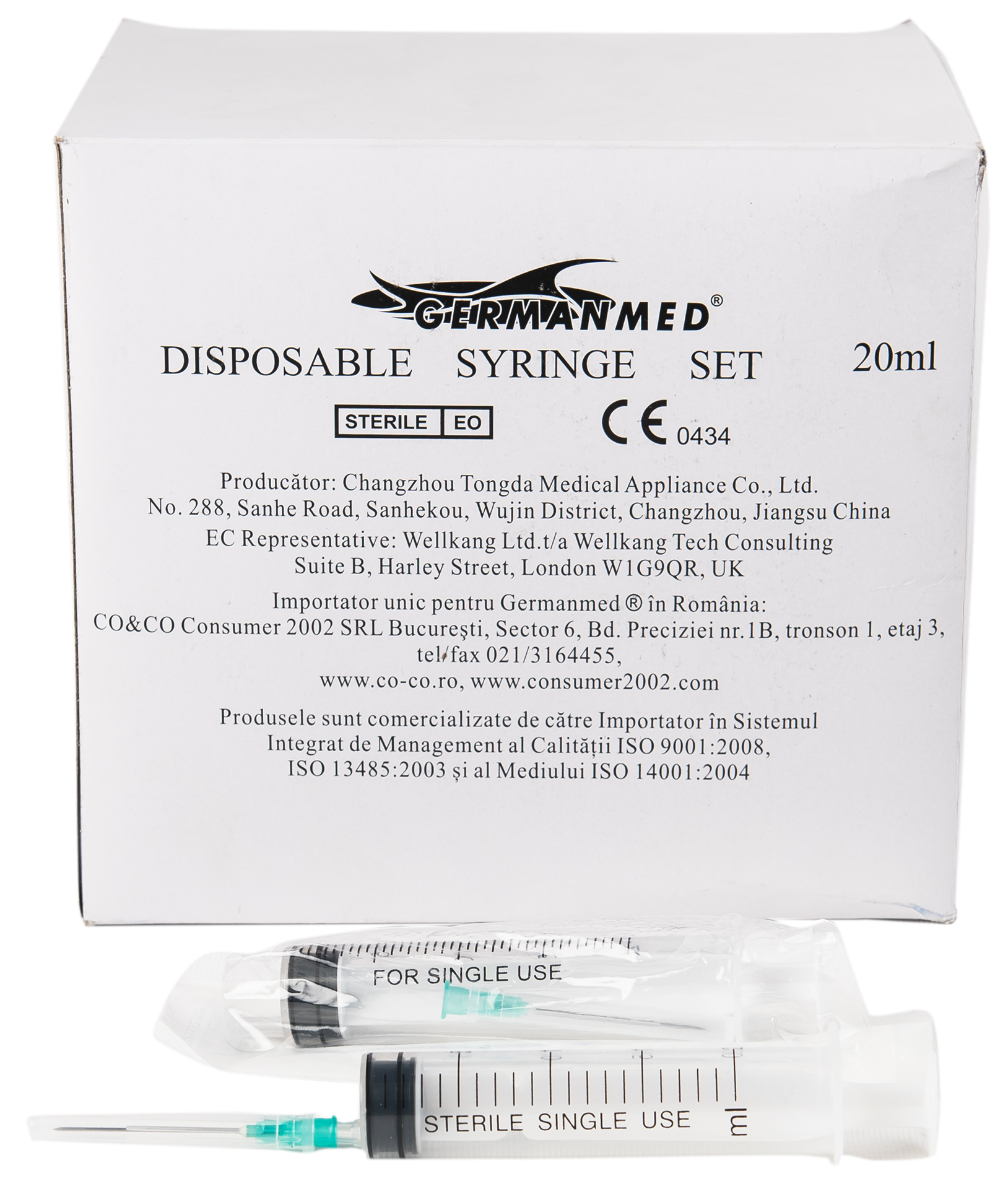 Seringa din 3 parti cu ac - 20ml
