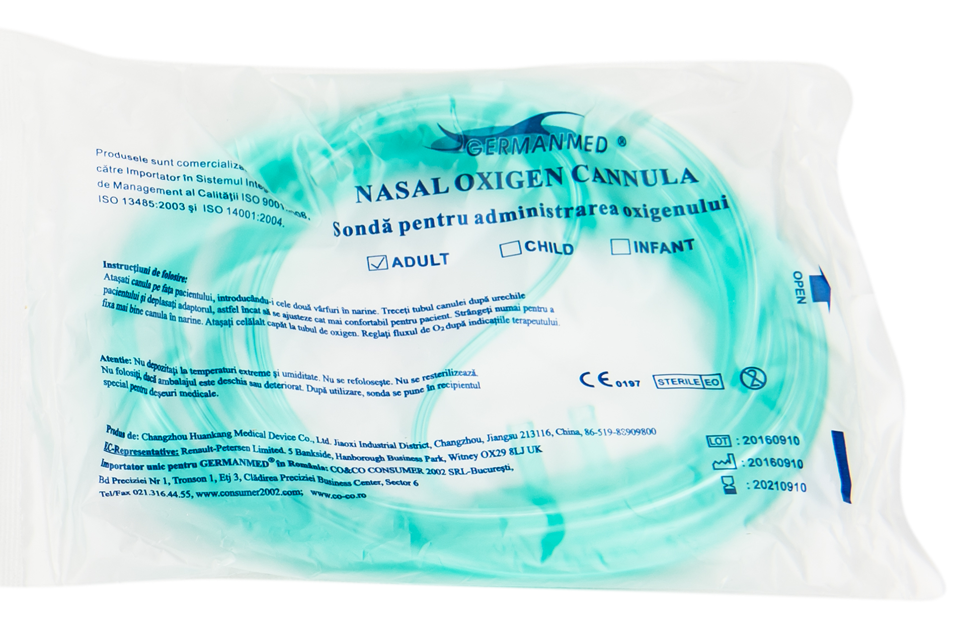 Sonda Oxigen GermanMed adulti