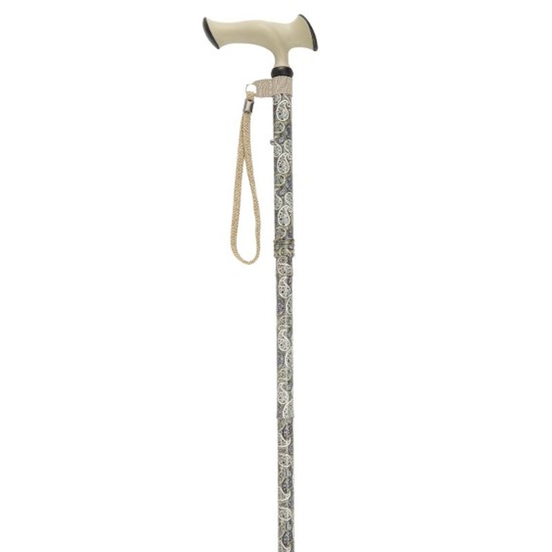 Baston pliabil din aluminiu, cu maner din casmir