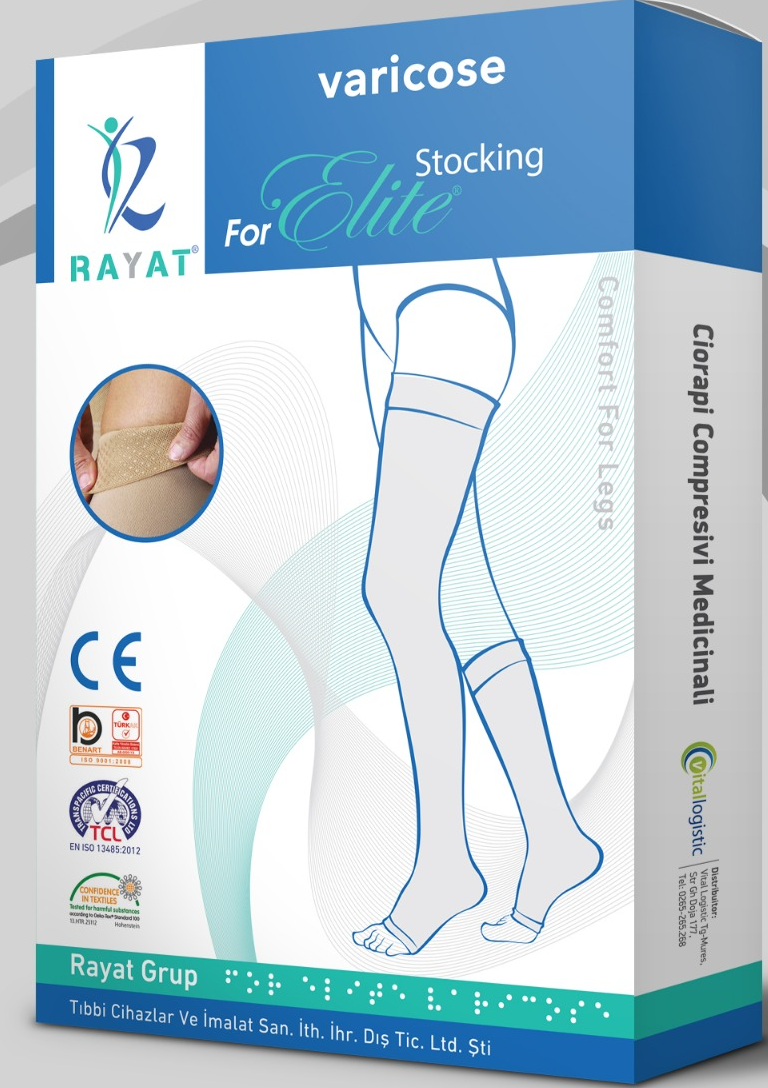 Ciorapi compresivi RAYAT FOR ELITE clasa II AM - 1