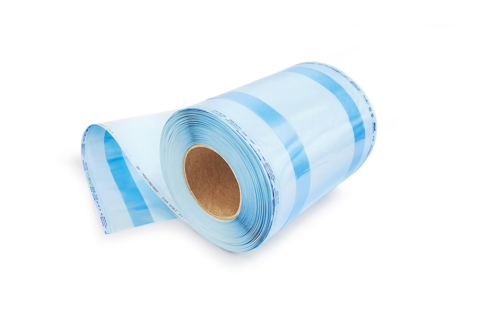 BOM rolă sterilizare cu pliu 200mmx50mmx100m 1 buc