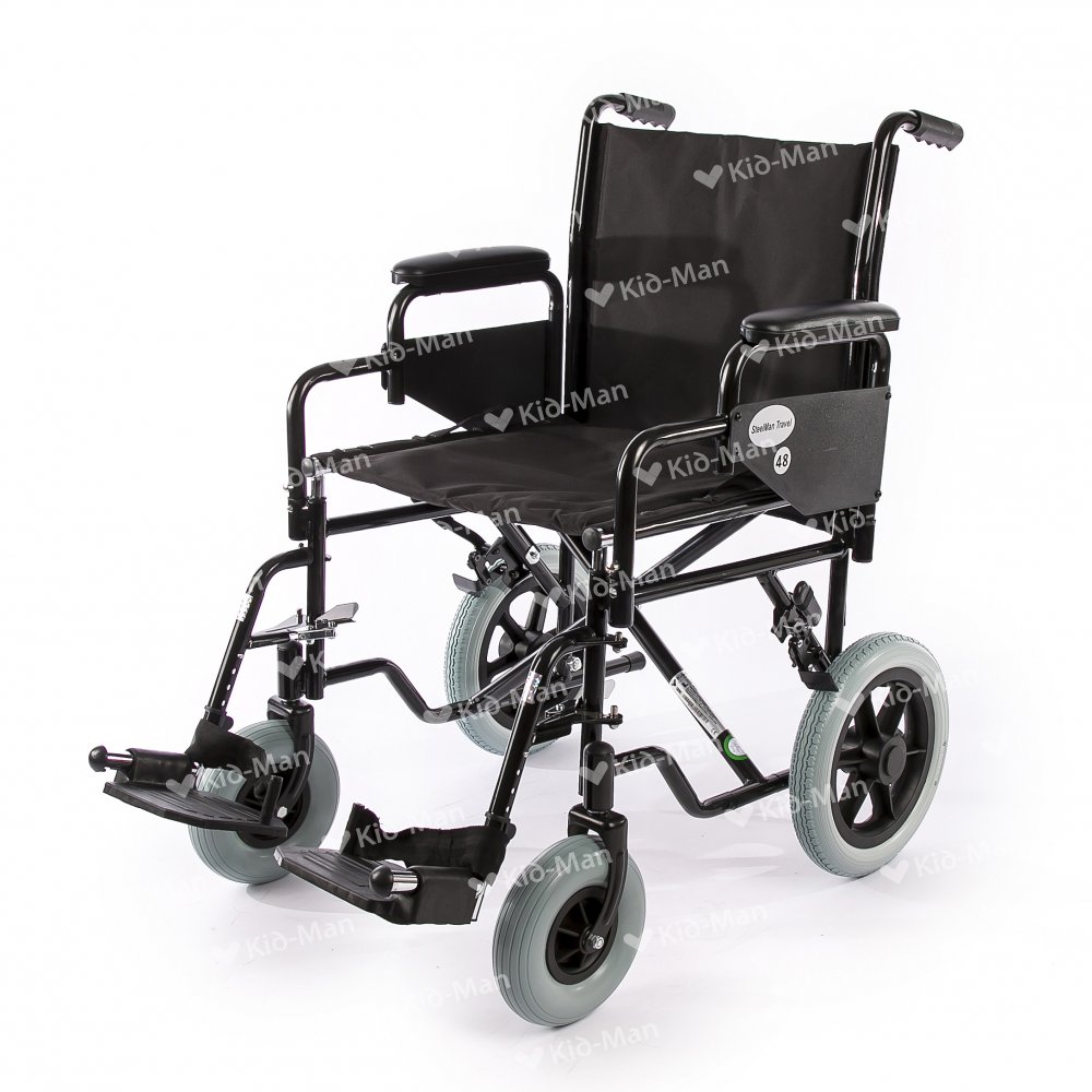 SCAUN CU ROTILE DE TRANZIT STEELMAN TRAVEL, DIMENSIUNE SEZUT 46 CM