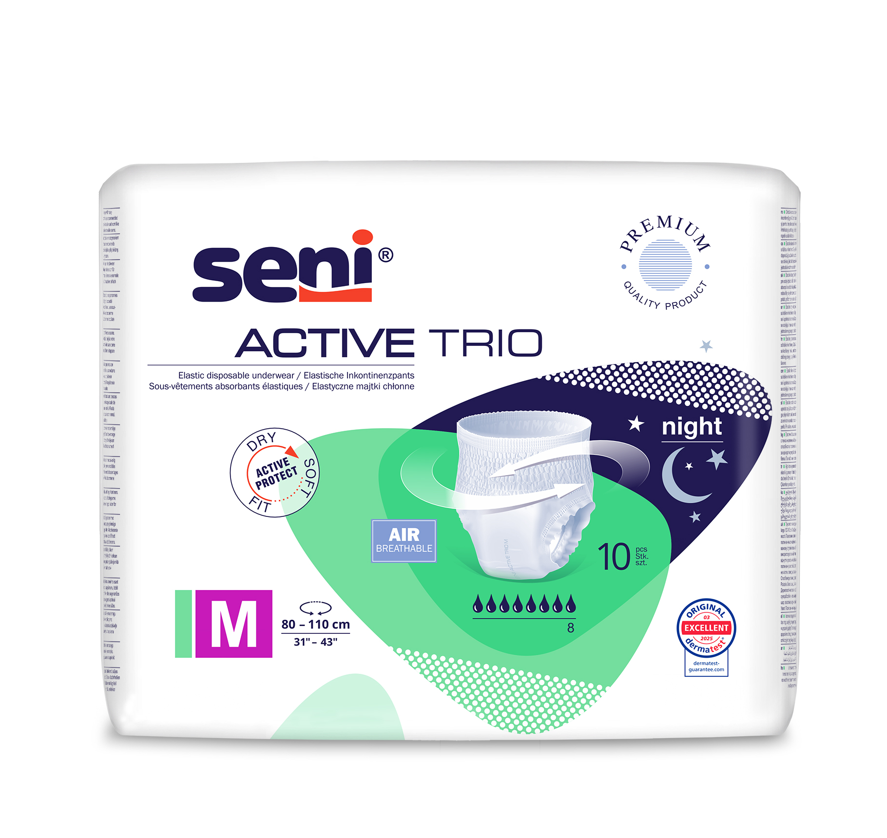 Seni Active Trio Medium chilot absorbant 10 buc - 1