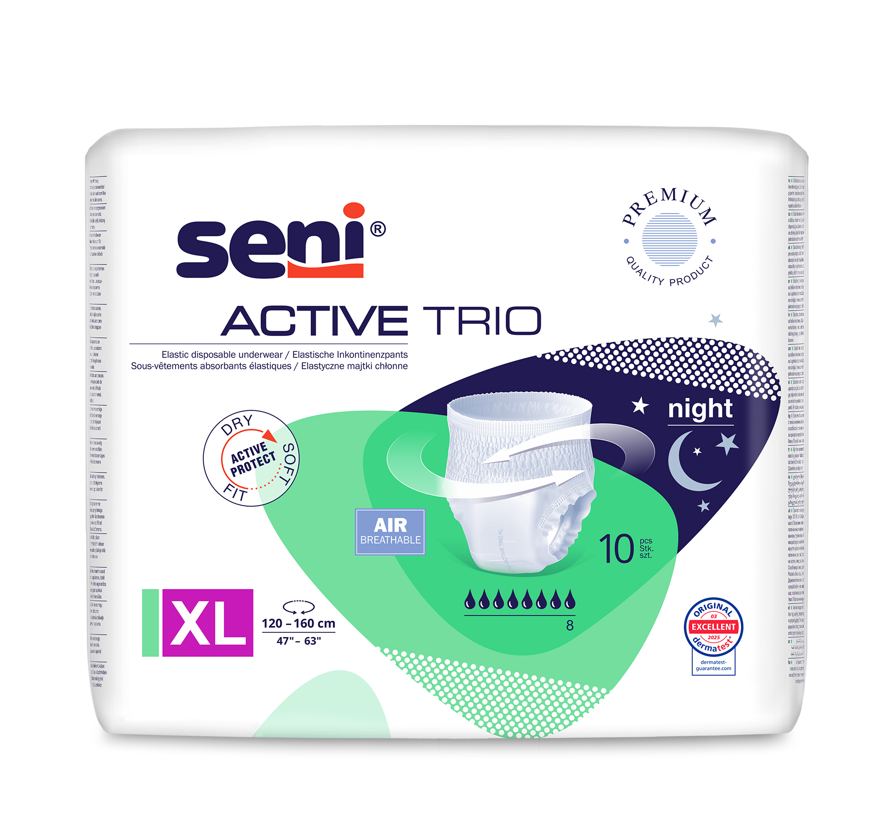 Seni Active Trio Extra Large chilot absorbant 10 buc - 1