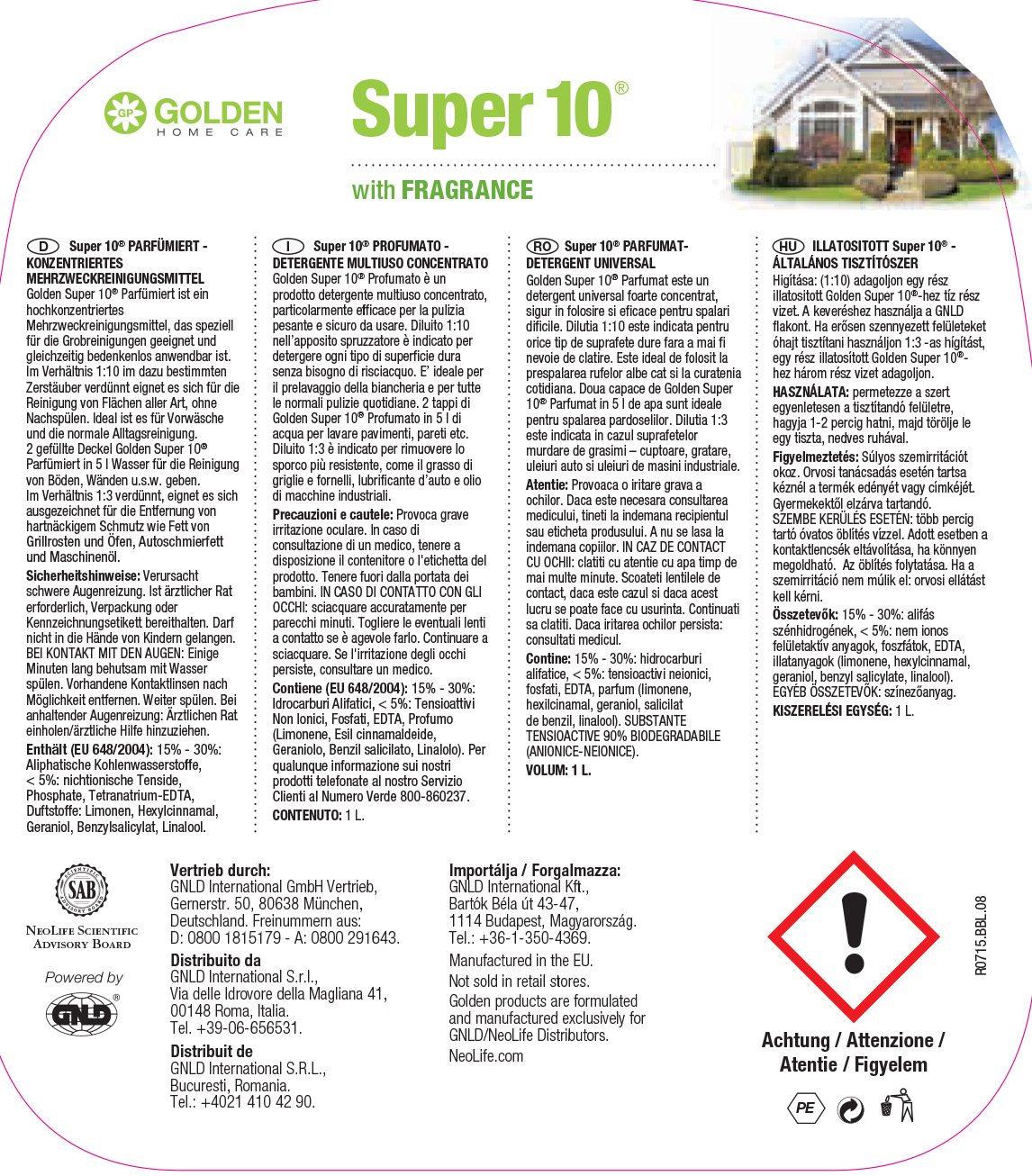 Detergent biodegradabil CONCENTRAT universal SUPER 10 - 1L - 2