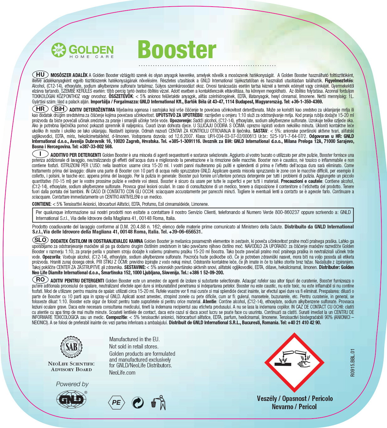 Booster Aditiv biodegradabil pentru Detergent - 1L - 2
