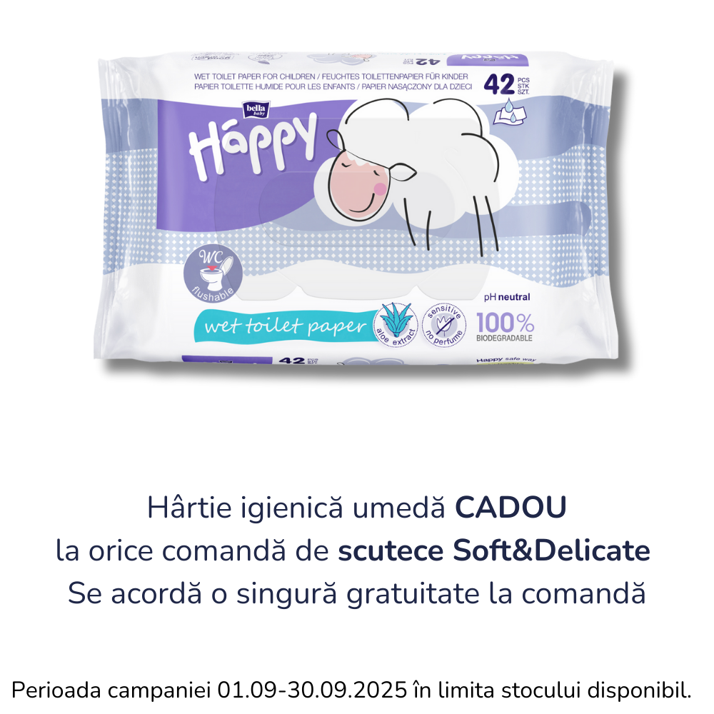 Happy Soft&Delicate Mini scutece copii 78 buc - 3