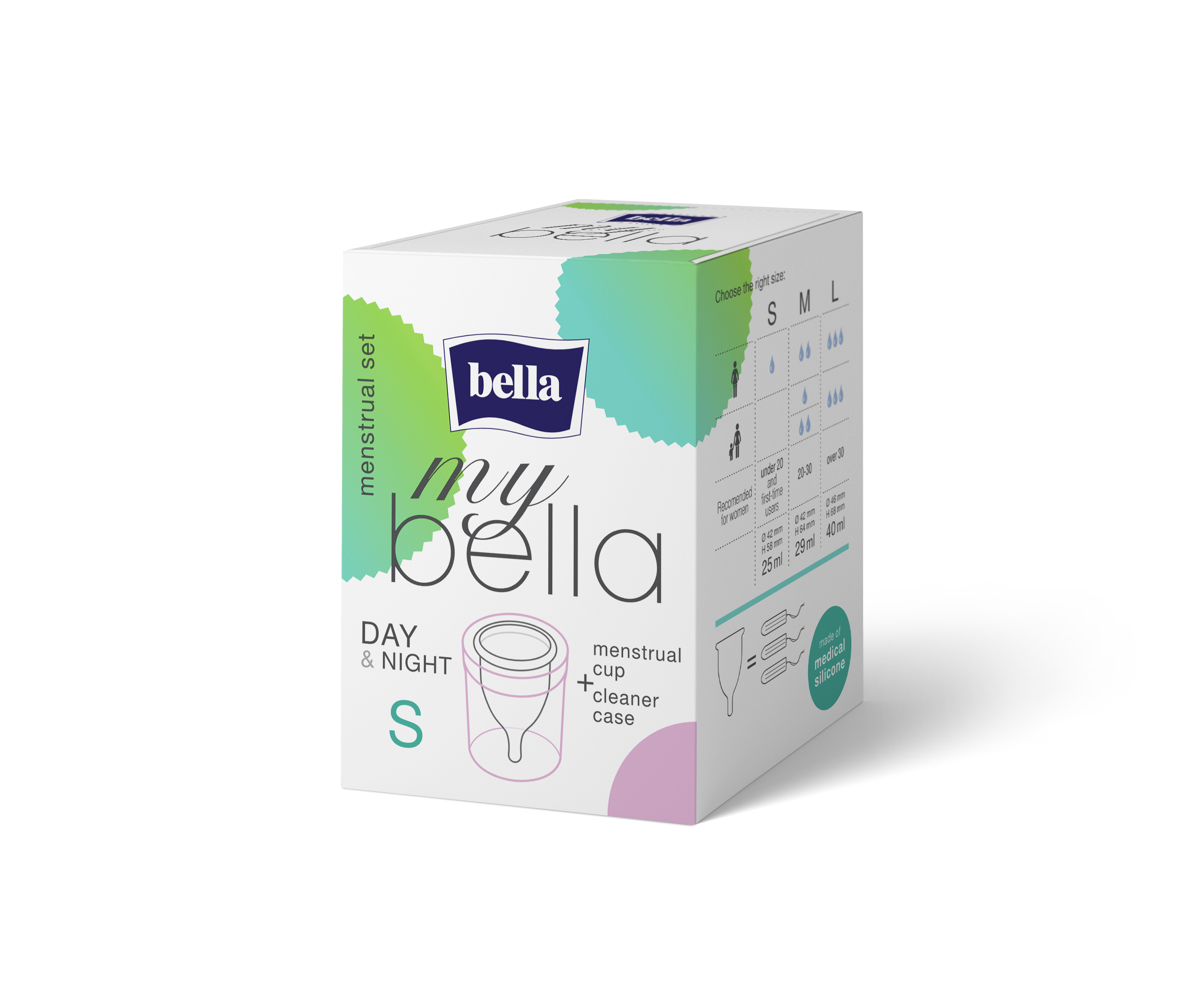 my bella Set cupӑ menstrualӑ şi recipient curӑțare Small 1 buc - 1