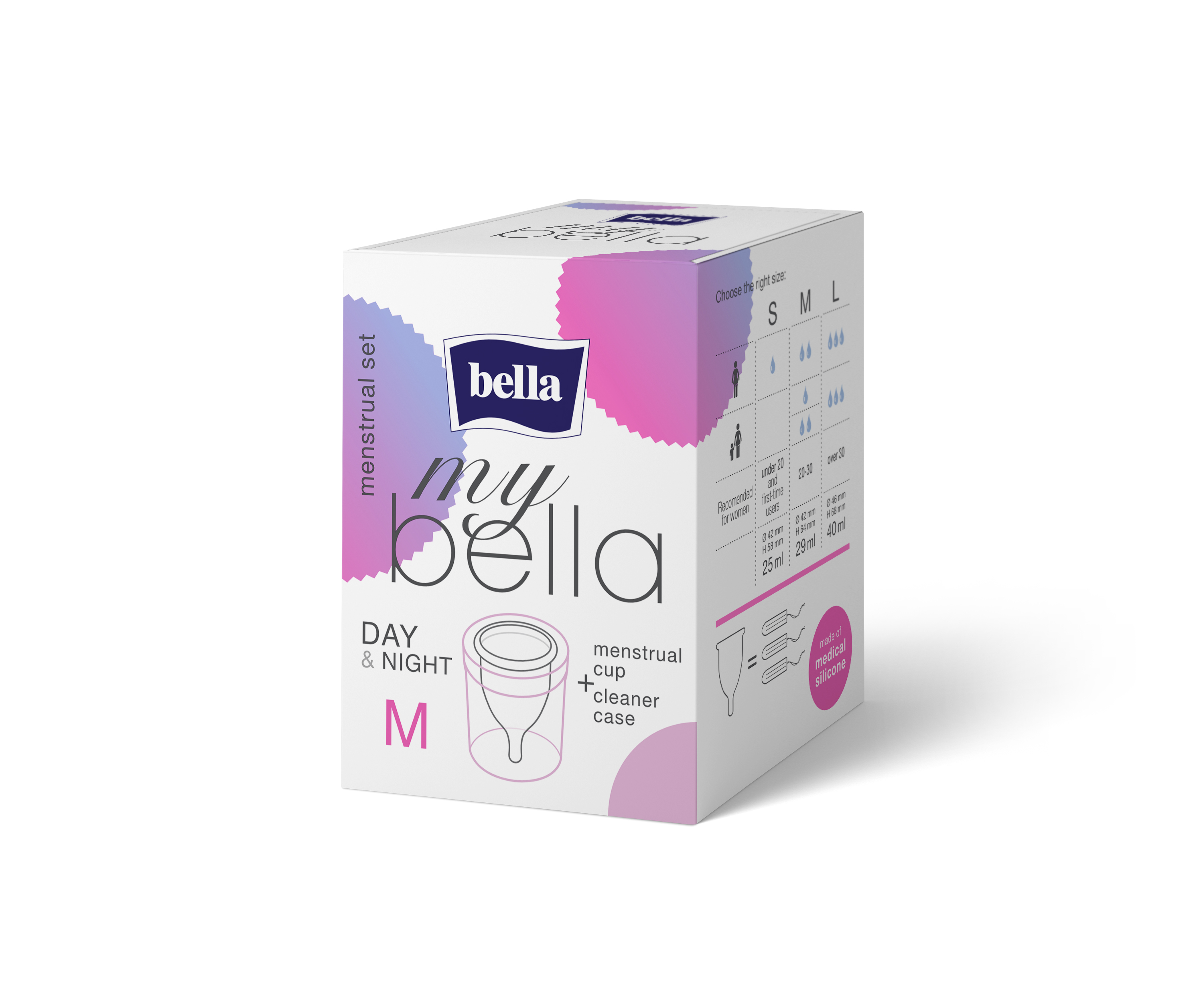 my bella Set cupӑ menstrualӑ şi recipient curӑțare Medium - 1