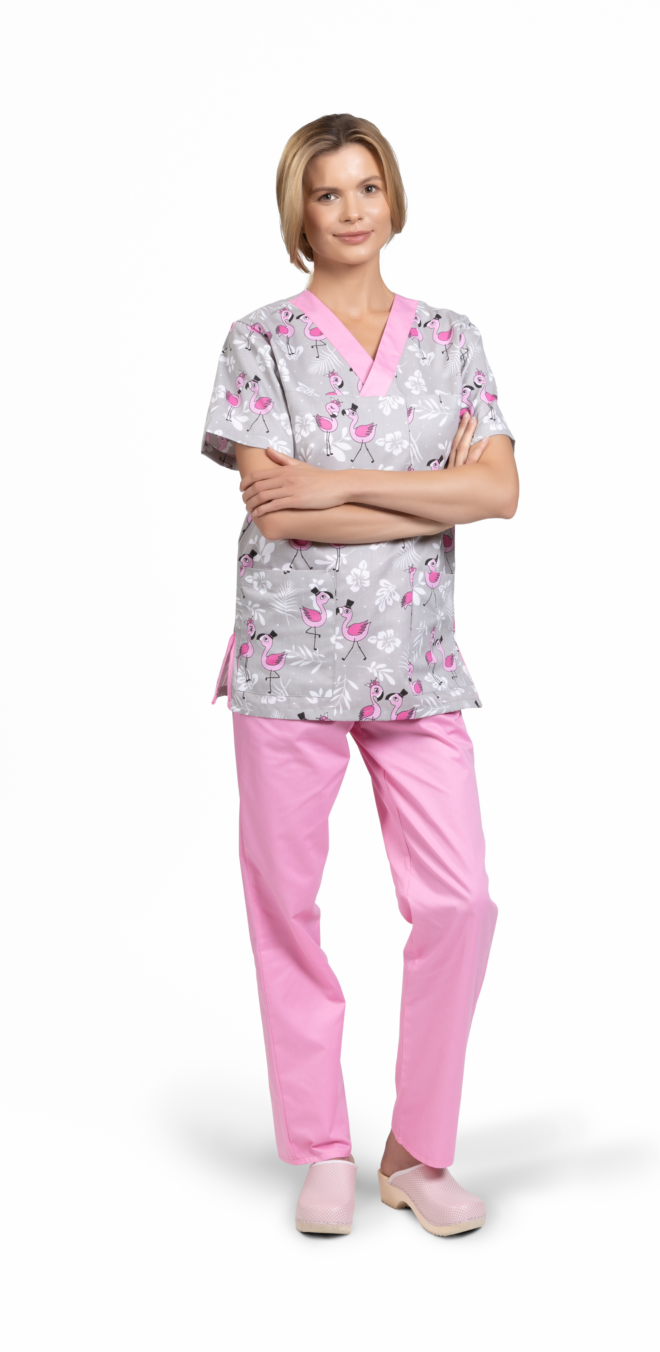 Medifit pantaloni medicali dama, Roz, XL (158-164 cm) - 1