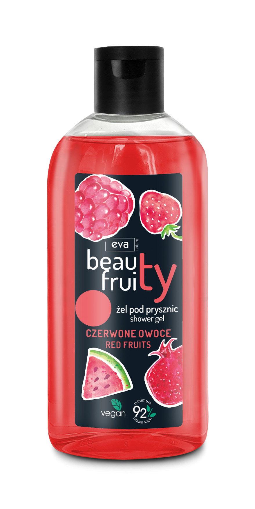 Gel de dus Beauty Fruity Fructe rosii 400 ml