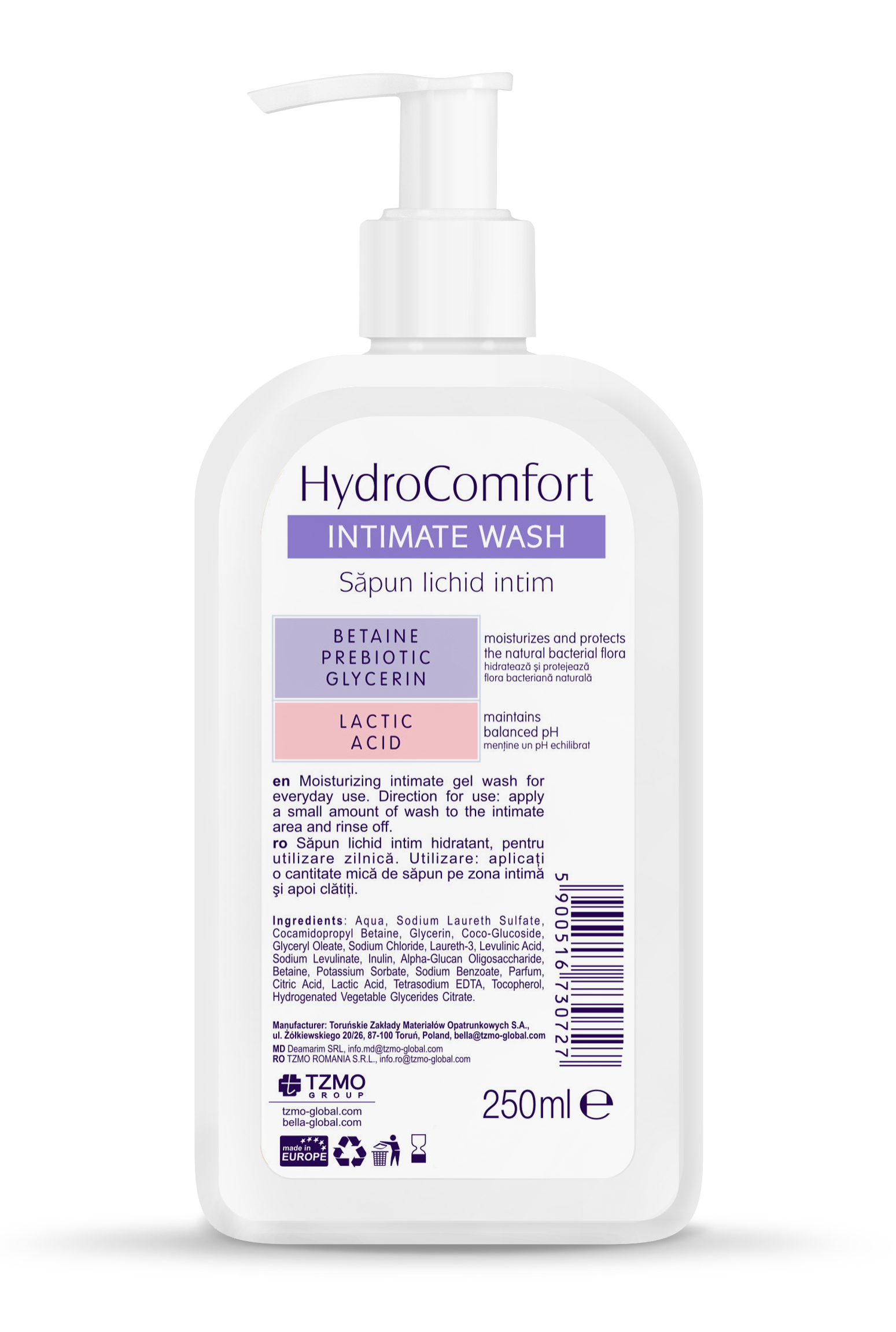 Bella Hydrocomfort Gel intim 250 ml - 2