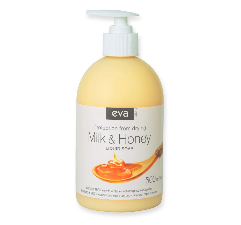 Eva Natura Sapun lichid Lapte Si Miere 500 ml