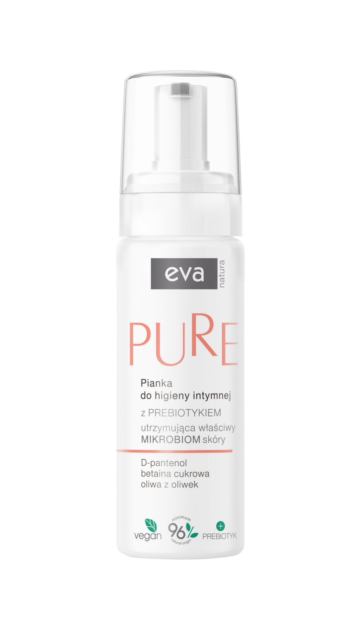 Eva Natura Spuma pentru igiena intima cu prebiotice 150 ml