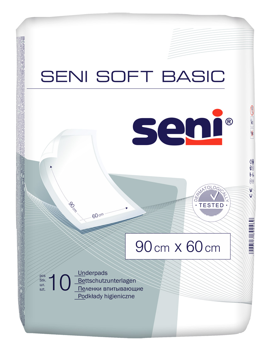 Seni Soft Basic - aleze igienice 90x60 10 buc