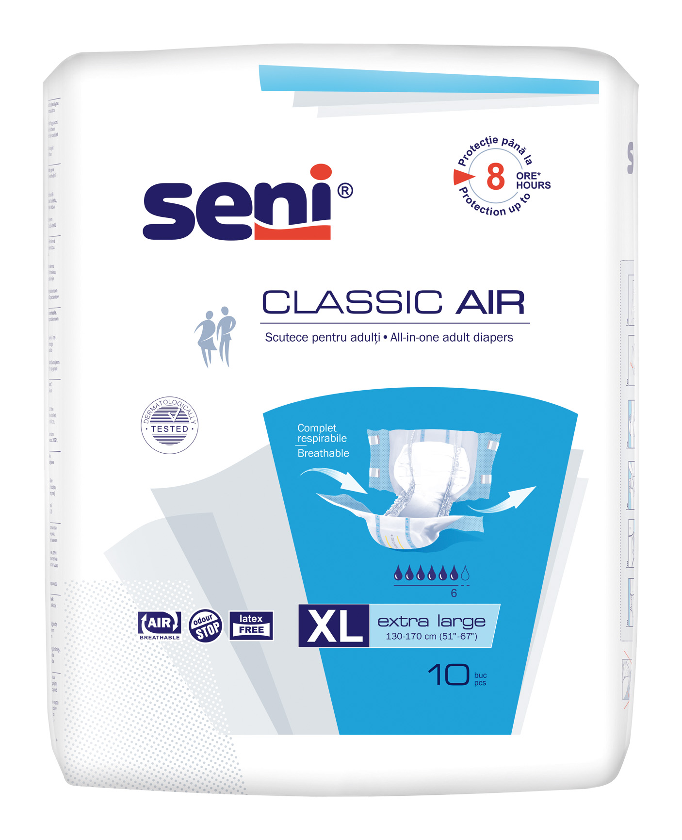 Scutece adulti Seni CLassic Air Extra Large a'10